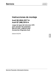 Audi 4M0.072.530 Serie Instrucciones De Montaje