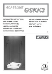 RAVAK GLASSLINE GSKK3 Instrucciones De Montaje