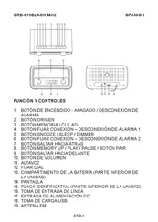 Denver CRB-619BLACK MK2 Manual Del Usuario