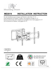 Mounting Dream MD2619 Instrucciones De La Instalación