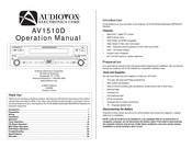 Audiovox Electronics AV1510D Manual De Operación