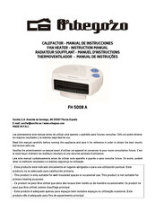 Orbegozo FH 5008 A Manual De Instrucciones