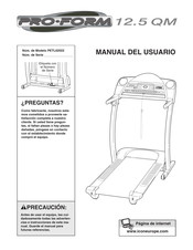 Pro-Form 12.5 QM Manual Del Usuario