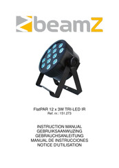 Beamz FlatPAR 12x3W TRI-LED IR Manual De Instrucciones