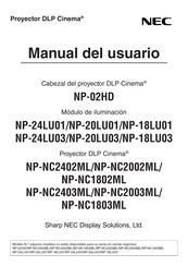 NEC NP-24LU01 Manual Del Usuario