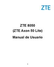 Zte Axon 50 Lite Manual De Usuario