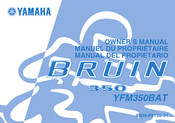 Yamaha BRUIN 350 2004 Manual Del Propietário