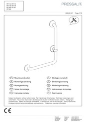 Pressalit Care Plus RT119112 Instrucciones De Montaje