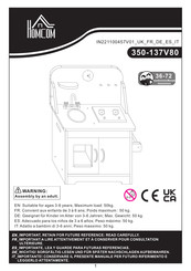 HOMCOM 350-137V80 Manual De Instrucciones