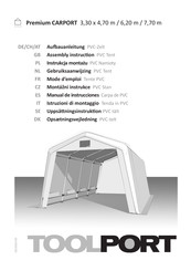 toolport WIKINGER CARPORT 3,30 x 4,80 m Manual De Instrucciones