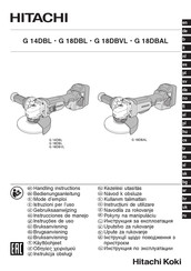 Hitachi G 14DBAL Instrucciones De Manejo