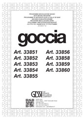 Gessi goccia 33859 Instrucciones De Instalación