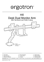 Ergotron HX Desk Dual Monitor Arm Guia Del Usuario