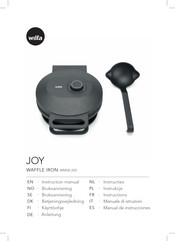 Wilfa JOY WAFFLE IRON WM5B-200 Manual De Instrucciones