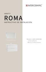 Interceramic ROMA MB-VANROMA Instructivo De Instalación