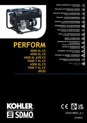 Kohler PERFORM 5500 T C5 Manual De Utilización Y Mantenimiento