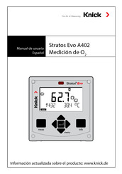 Knick Stratos Evo A402 Manual De Usuario