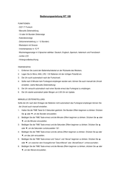 Technoline WT 189 Manual De Instrucciones