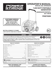 Power Stroke PS907000S Manual Del Operador