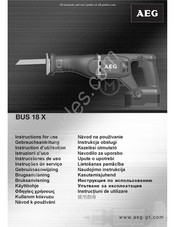 Milwaukee BUS 18 X Instrucciones De Uso