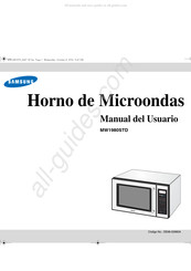 Samsung MW1980STD Manual Del Usuario