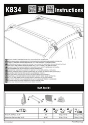 Yakima K834 Instrucciones De Montaje