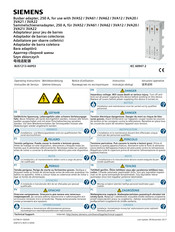 Siemens 3VA52 Instructivo