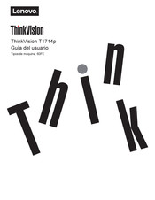 Lenovo ThinkVision T1714p Guia Del Usuario