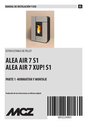 MCZ ALEA AIR 7 XUP Manual De Instalacion Y Uso