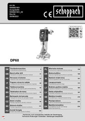 Scheppach DP60 Traduccion Del Manual De Instrucciones Originales