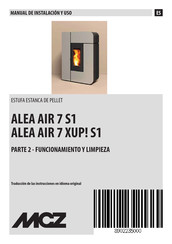 MCZ ALEA AIR 7 XUP Manual De Instalacion Y Uso