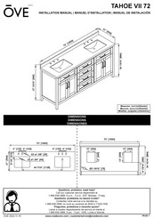 OVE TAHOE VII 72 Manual De Instalación
