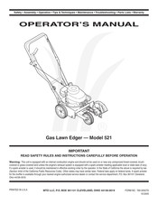 MTD 521 Manual Del Operador