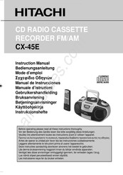 Hitachi CX-45E Manual De Instrucciones