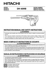 Hitachi Koki DH 40MB Manual Del Usuario