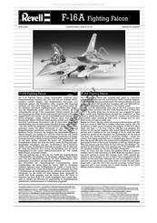 REVELL F-16A Fighting Falcon Manual Del Usuario