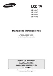 Samsung LE26M51B Manual De Instrucciones