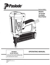 Paslode 918000 Manual De Funcionamiento