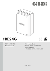 GiBiDi BE24G Instrucciones Para La Instalación