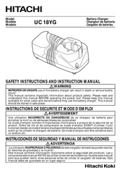 Hitachi UC 18YG Manual De Instrucciones