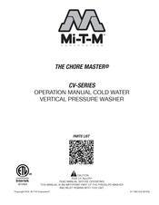 Mi-T-M Corporation THE CHORE MASTER CV-2600-3MMC Manual Del Usuario