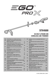 EGO PRO X STX4500 Traducción De Las Instrucciones Originales