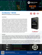 Maple Armor FireWatcher FW105 Manual De Instalación Y Funcionamiento