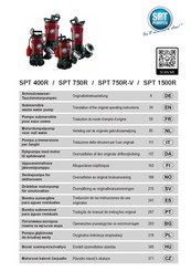 SPT 1500R Traducción De Las Instrucciones De Uso Originales