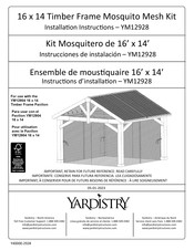 Yardistry YM12928 Instrucciones De Instalación