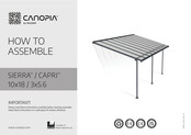 Palram CANOPIA SANREMO 3x5.6 Manual De Instrucciones