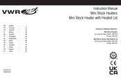 VWR Mini Block Heater Manual De Instrucciones