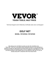 VEVOR PDYGF005 Manual De Instrucciones