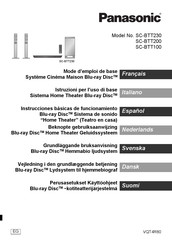 Panasonic SC-BTT100 Instrucciones Básicas De Funcionamiento