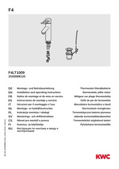 KWC F4LT-MED Instrucciones De Montaje Y Servicio